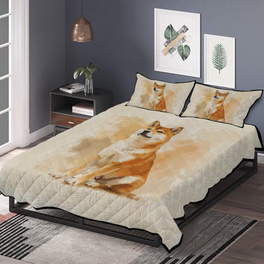 Cute Shiba Inu Bed Set